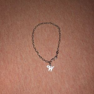 “W” Initial James Avery Anklet